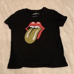 The Rolling Stones Black T-Shirt Girls Size XL